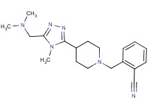 2-[(4-{5-[(dimethylamino)methyl]-4-methyl-4H-1,2,4-triazol-3-yl}piperidin-1-yl)methyl]benzonitrile
