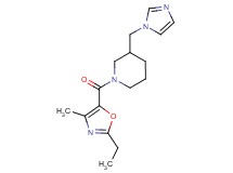 1-[(2-ethyl-4-methyl-1,3-oxazol-5-yl)carbonyl]-3-(1H-imidazol-1-ylmethyl)piperidine