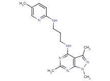 (5-methyl-2-pyridinyl){3-[(1,3,6-trimethyl-1H-pyrazolo[3,4-d]pyrimidin-4-yl)amino]propyl}amine
