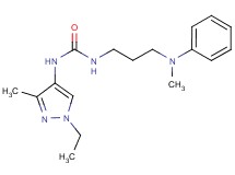 N-(1-ethyl-3-methyl-1H-pyrazol-4-yl)-N'-{3-[methyl(phenyl)amino]propyl}urea