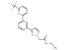 N-ethyl-2-(3-{3-[6-(trifluoromethyl)-2-pyridinyl]phenyl}-1H-pyrazol-1-yl)acetamide