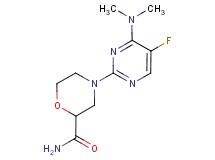 4-[4-(dimethylamino)-5-fluoropyrimidin-2-yl]morpholine-2-carboxamide