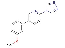 5-(3-methoxyphenyl)-2-(4H-1,2,4-triazol-4-yl)pyridine