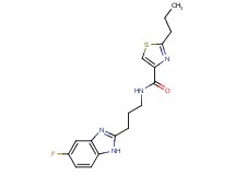 N-[3-(5-fluoro-1H-benzimidazol-2-yl)propyl]-2-propyl-1,3-thiazole-4-carboxamide