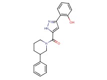 2-{5-[(3-phenyl-1-piperidinyl)carbonyl]-1H-pyrazol-3-yl}phenol