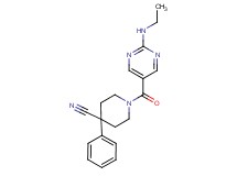 1-{[2-(ethylamino)-5-pyrimidinyl]carbonyl}-4-phenyl-4-piperidinecarbonitrile