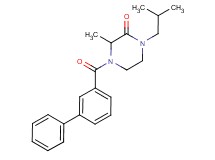 4-(3-biphenylylcarbonyl)-1-isobutyl-3-methyl-2-piperazinone
