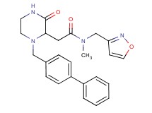 2-[1-(4-biphenylylmethyl)-3-oxo-2-piperazinyl]-N-(3-isoxazolylmethyl)-N-methylacetamide