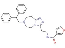 N-{2-[7-(2,2-diphenylethyl)-6,7,8,9-tetrahydro-5H-[1,2,4]triazolo[4,3-d][1,4]diazepin-3-yl]ethyl}-3-furamide