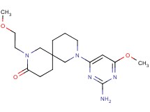 8-(2-amino-6-methoxy-4-pyrimidinyl)-2-(2-methoxyethyl)-2,8-diazaspiro[5.5]undecan-3-one
