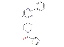 2-phenyl-4-[1-(1,3-thiazol-5-ylcarbonyl)-4-piperidinyl]pyrimidine