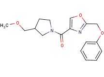 4-{[3-(methoxymethyl)-1-pyrrolidinyl]carbonyl}-2-(phenoxymethyl)-1,3-oxazole