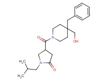 4-{[4-benzyl-4-(hydroxymethyl)piperidin-1-yl]carbonyl}-1-isobutylpyrrolidin-2-one