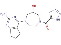 1-(2-amino-6,7-dihydro-5H-cyclopenta[d]pyrimidin-4-yl)-4-(1H-1,2,3-triazol-5-ylcarbonyl)-1,4-diazepan-6-ol
