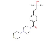 2-methyl-4-(4-{[4-(tetrahydro-2H-thiopyran-4-yl)-1-piperazinyl]carbonyl}phenyl)-2-butanol