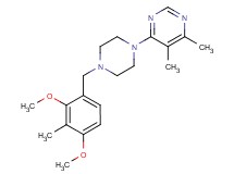 4-[4-(2,4-dimethoxy-3-methylbenzyl)piperazin-1-yl]-5,6-dimethylpyrimidine
