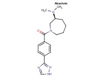 (3S)-N,N-dimethyl-1-[4-(1H-1,2,4-triazol-3-yl)benzoyl]azepan-3-amine