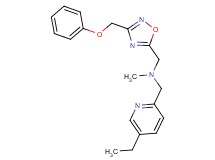 1-(5-ethyl-2-pyridinyl)-N-methyl-N-{[3-(phenoxymethyl)-1,2,4-oxadiazol-5-yl]methyl}methanamine