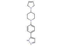 4-(2,5-dihydro-1H-pyrrol-1-yl)-1-[4-(1H-pyrazol-5-yl)phenyl]piperidine