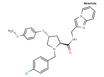 (4R)-1-(4-chlorobenzyl)-N-(imidazo[1,2-a]pyridin-2-ylmethyl)-4-[(4-methoxyphenyl)thio]-L-prolinamide