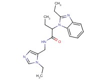 2-(2-ethyl-1H-benzimidazol-1-yl)-N-[(1-ethyl-1H-imidazol-5-yl)methyl]butanamide