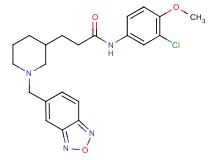 3-[1-(2,1,3-benzoxadiazol-5-ylmethyl)-3-piperidinyl]-N-(3-chloro-4-methoxyphenyl)propanamide
