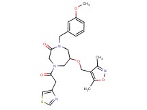 6-[(3,5-dimethyl-4-isoxazolyl)methoxy]-1-(3-methoxybenzyl)-4-(1,3-thiazol-4-ylacetyl)-1,4-diazepan-2-one
