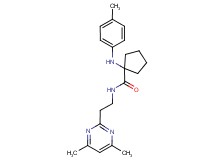 N-[2-(4,6-dimethylpyrimidin-2-yl)ethyl]-1-[(4-methylphenyl)amino]cyclopentanecarboxamide