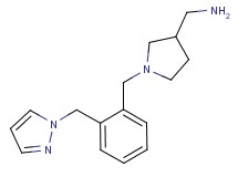 ({1-[2-(1H-pyrazol-1-ylmethyl)benzyl]pyrrolidin-3-yl}methyl)amine
