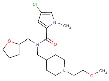 4-chloro-N-{[1-(2-methoxyethyl)piperidin-4-yl]methyl}-1-methyl-N-(tetrahydrofuran-2-ylmethyl)-1H-pyrrole-2-carboxamide