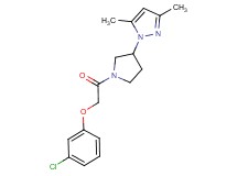 1-{1-[(3-chlorophenoxy)acetyl]-3-pyrrolidinyl}-3,5-dimethyl-1H-pyrazole
