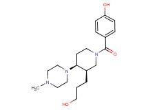 4-{[(3R*,4S*)-3-(3-hydroxypropyl)-4-(4-methylpiperazin-1-yl)piperidin-1-yl]carbonyl}phenol