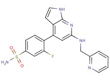 3-fluoro-4-{6-[(pyridin-2-ylmethyl)amino]-1H-pyrrolo[2,3-b]pyridin-4-yl}benzenesulfonamide
