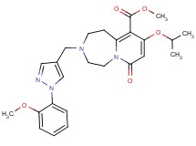 methyl 9-isopropoxy-3-{[1-(2-methoxyphenyl)-1H-pyrazol-4-yl]methyl}-7-oxo-1,2,3,4,5,7-hexahydropyrido[1,2-d][1,4]diazepine-10-carboxylate