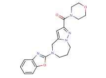 5-(1,3-benzoxazol-2-yl)-2-(morpholin-4-ylcarbonyl)-5,6,7,8-tetrahydro-4H-pyrazolo[1,5-a][1,4]diazepine