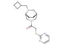 (1R*,5R*)-6-(cyclobutylmethyl)-3-[(pyrimidin-2-ylthio)acetyl]-3,6-diazabicyclo[3.2.2]nonane