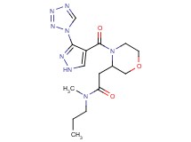 N-methyl-N-propyl-2-(4-{[3-(1H-tetrazol-1-yl)-1H-pyrazol-4-yl]carbonyl}-3-morpholinyl)acetamide