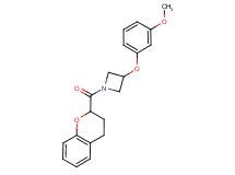 1-(3,4-dihydro-2H-chromen-2-ylcarbonyl)-3-(3-methoxyphenoxy)azetidine