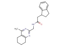 2-(2,3-dihydro-1H-inden-1-yl)-N-[(4-methyl-5,6,7,8-tetrahydro-2-quinazolinyl)methyl]acetamide
