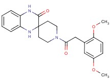 1-[(2,5-dimethoxyphenyl)acetyl]-1',4'-dihydro-3'H-spiro[piperidine-4,2'-quinoxalin]-3'-one