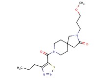 2-(3-methoxypropyl)-8-[(4-propyl-1,2,3-thiadiazol-5-yl)carbonyl]-2,8-diazaspiro[4.5]decan-3-one