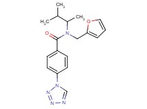 N-(1,2-dimethylpropyl)-N-(2-furylmethyl)-4-(1H-tetrazol-1-yl)benzamide