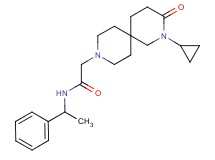 2-(2-cyclopropyl-3-oxo-2,9-diazaspiro[5.5]undec-9-yl)-N-(1-phenylethyl)acetamide