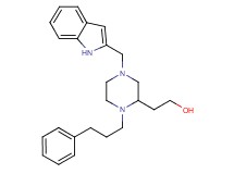 2-[4-(1H-indol-2-ylmethyl)-1-(3-phenylpropyl)-2-piperazinyl]ethanol
