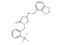 4-[(1,3-benzodioxol-4-ylmethyl)amino]-1-[2-(trifluoromethyl)benzyl]-2-pyrrolidinone