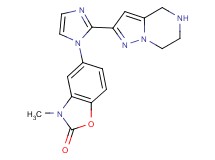 3-methyl-5-[2-(4,5,6,7-tetrahydropyrazolo[1,5-a]pyrazin-2-yl)-1H-imidazol-1-yl]-1,3-benzoxazol-2(3H)-one hydrochloride