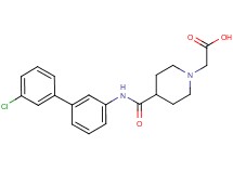 (4-{[(3'-chlorobiphenyl-3-yl)amino]carbonyl}piperidin-1-yl)acetic acid