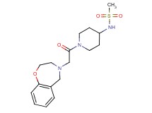 N-{1-[2-(2,3-dihydro-1,4-benzoxazepin-4(5H)-yl)acetyl]-4-piperidinyl}methanesulfonamide