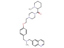 N-methyl-1-[4-(2-{4-[(1-methyl-2-piperidinyl)carbonyl]-1-piperazinyl}ethoxy)phenyl]-N-(6-quinolinylmethyl)methanamine