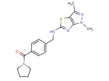 1,3-dimethyl-N-[4-(pyrrolidin-1-ylcarbonyl)benzyl]-1H-pyrazolo[3,4-d][1,3]thiazol-5-amine